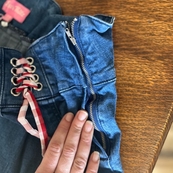 Sugar Thrillz Wide open spaces denim lace up set - Picture 4 of 8